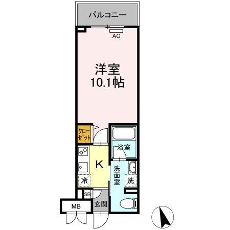 ニシコービルディング門司（507） 間取り図画像