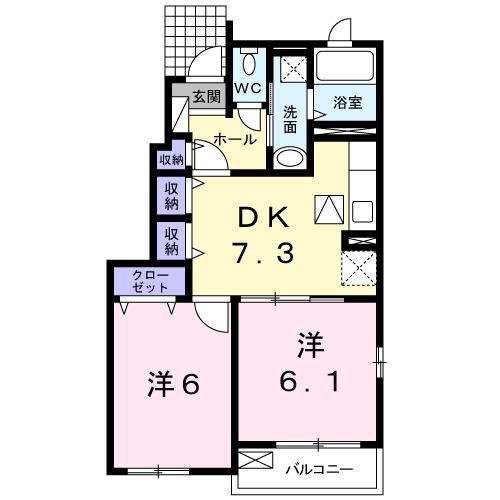 フラワー・フォレスト（101） 間取り図画像