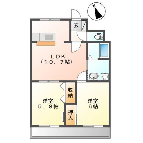 ロワイヤル小倉 間取り図画像