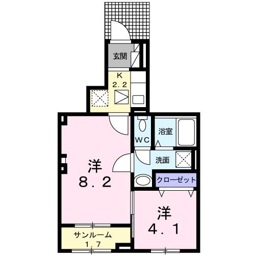 ボスカート　Ｃ．Ⅱ（102） 間取り図画像