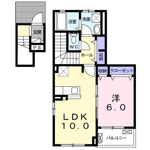 ボスカート　Ｃ．Ⅰ（203） 間取り図画像