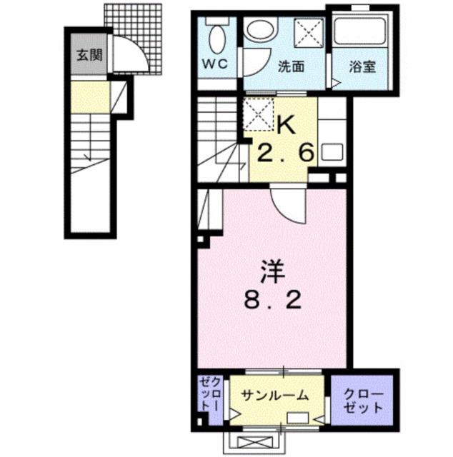 グリーンコート（203） 間取り図画像