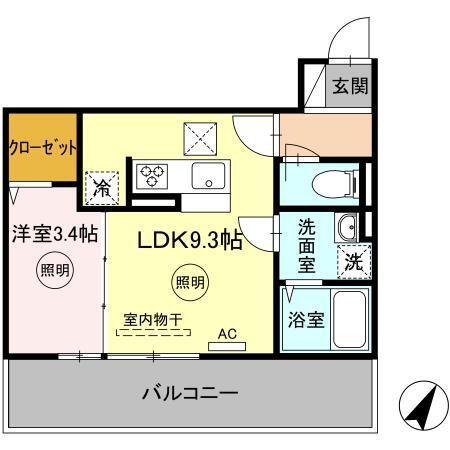 Sakura（203） 間取り図画像