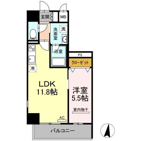 テゾーロ行橋（501） 間取り図画像