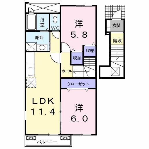 サニー・ハウス（205） 間取り図画像