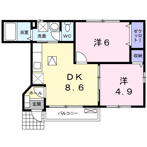 メゾン　プレジィール（102） 間取り図画像