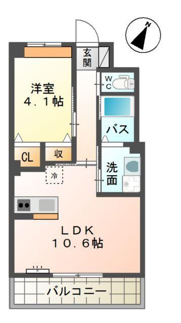 Ｂｌｕｅ　ｃｏｓｍｏ 間取り図画像