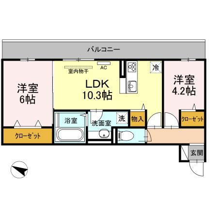 Leafull（307） 間取り図画像