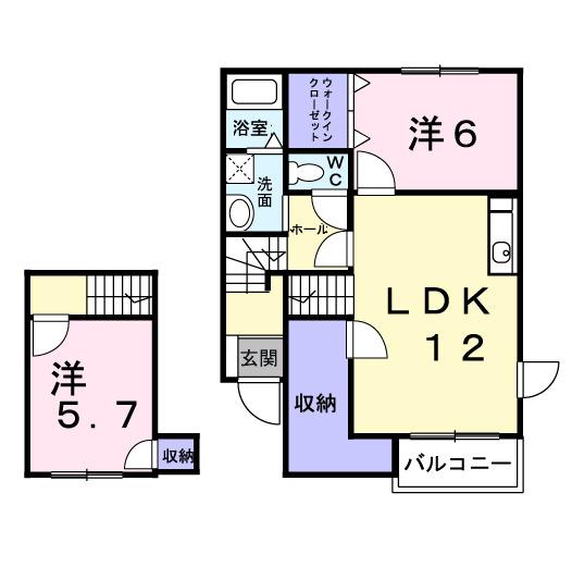アビタシオン南方（203） 間取り図画像
