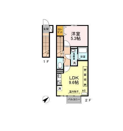 トレス日明壱番館（203） 間取り図画像