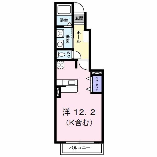 サンレミ葛原Ｄ（102） 間取り図画像