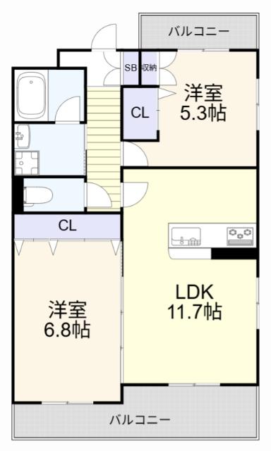 KIRA　YAESU（506） 間取り図画像