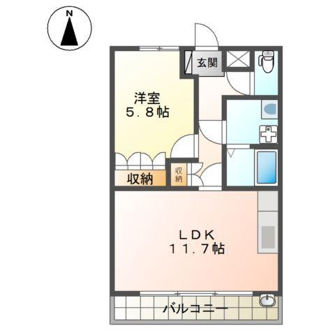 ヒルズ宮ノ下Ａ 間取り図画像