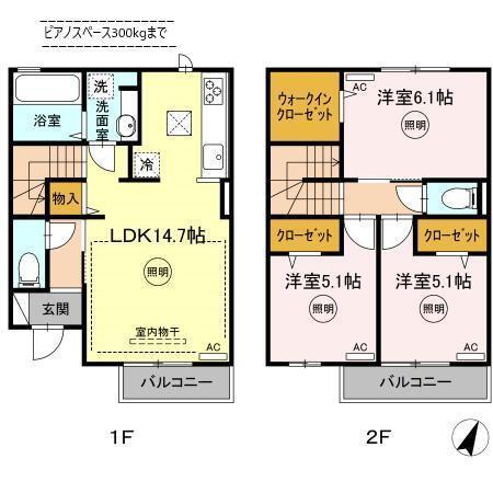 D-ROOM守恒　B棟（102） 間取り図画像