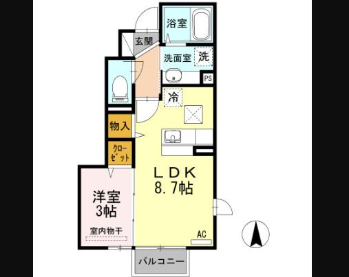間取りは反転タイプになります。