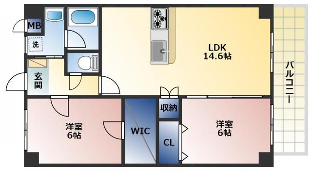 ※間取りは反転タイプになります。