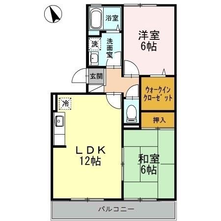 リベルテＳ．Ｂ棟（303） 間取り図画像