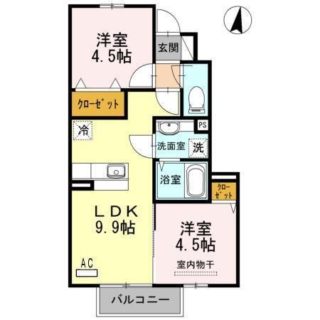 ソレイユ　ヴィラージュM（102） 間取り図画像