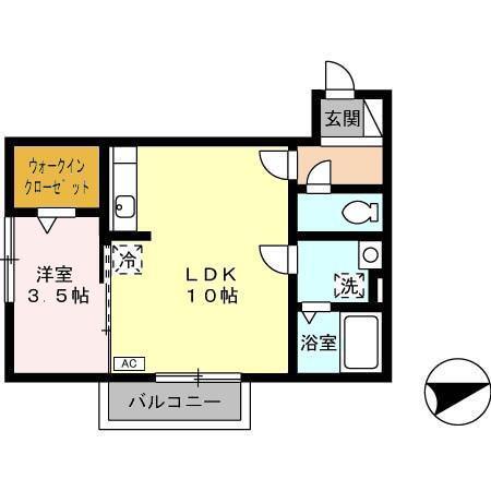 サンクラーズメゾン　B棟（203） 間取り図画像