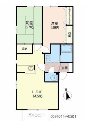 内装写真は同間取りの別の部屋の写真です。
