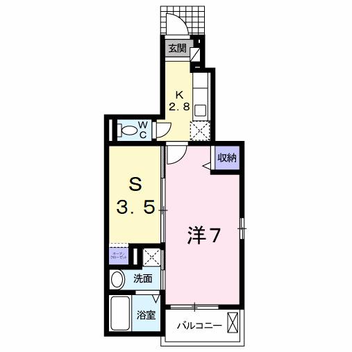クロス　ウイング　Ⅰ（101） 間取り図画像