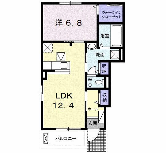 ミモザ（101） 間取り図画像