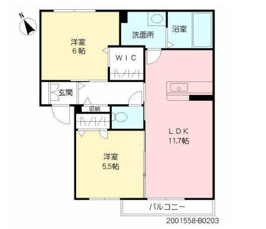 間取りは反転タイプになります。