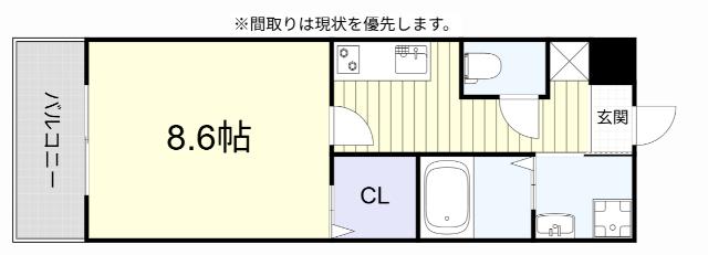 サンクレシア苅田（507） 間取り図画像