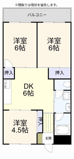 ベルガ中曽根（203） 間取り図画像