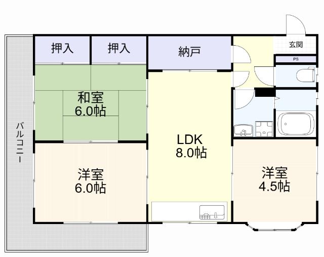 グリーンハイツハヤシ 間取り図画像