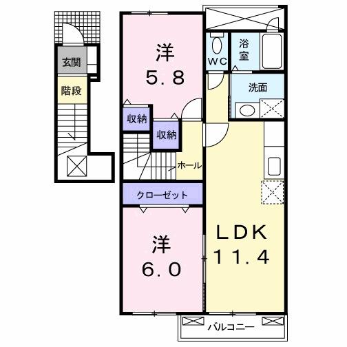 サニー・ハウス（203） 間取り図画像