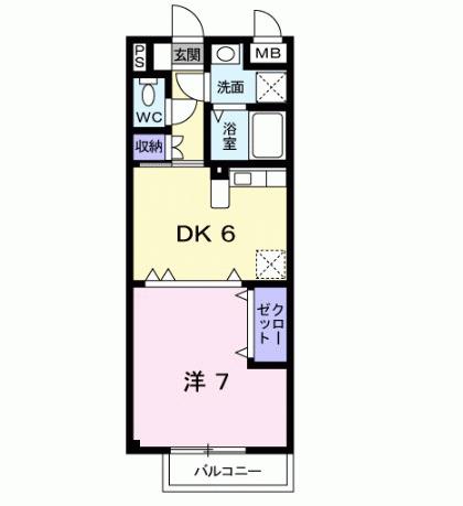 ペンサミエントＡ（202） 間取り図画像