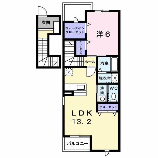 アブニールソレイユ　Ａ（201） 間取り図画像