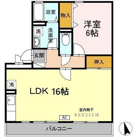 グローリー中村（203） 間取り図画像