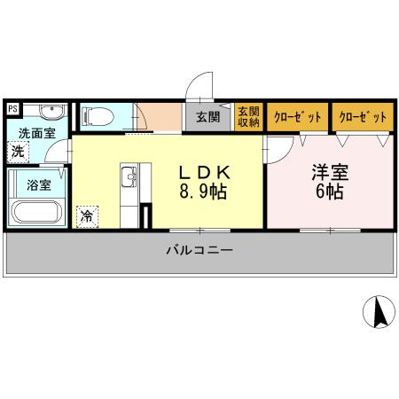 サニー　イースト（302） 間取り図画像