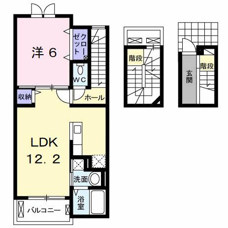 アンブラッセ　Ⅰ（302） 間取り図画像