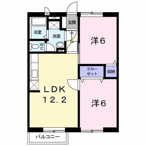 アネックス徳吉（201） 間取り図画像