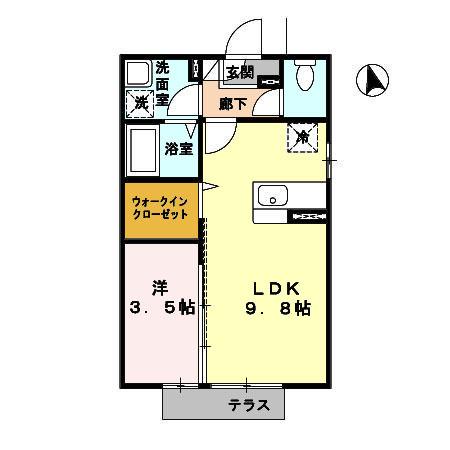 サニーコート尾倉（102） 間取り図画像