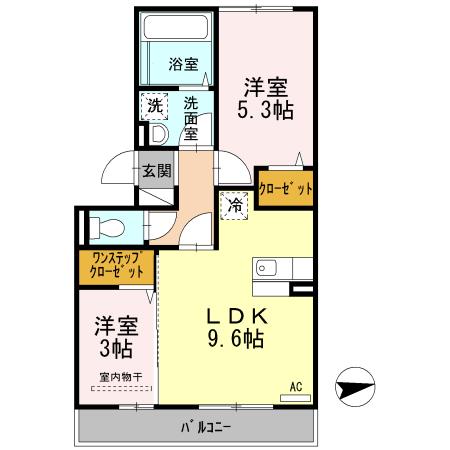 あぅん霧ヶ丘（201） 間取り図画像