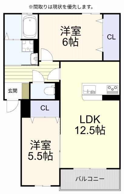 Ｍｕｕ．朽網駅北（105） 間取り図画像