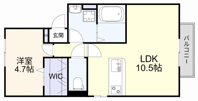 セジュールシャンテ（202） 間取り図画像