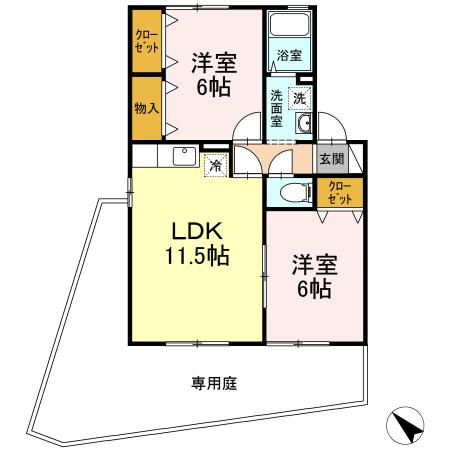 ヒルサイドテラス（102） 間取り図画像