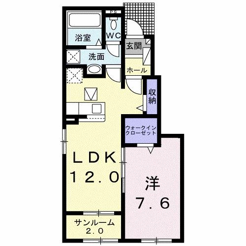 弥生桜Ⅱ・Ｂ（105） 間取り図画像