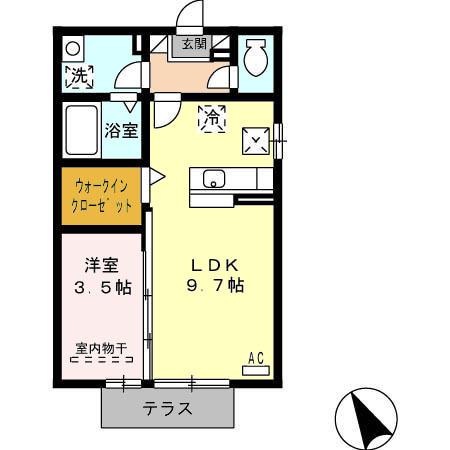 エクレール　グランデ　A棟（101） 間取り図画像