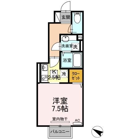 Sun Aqua KANDA（103） 間取り図画像