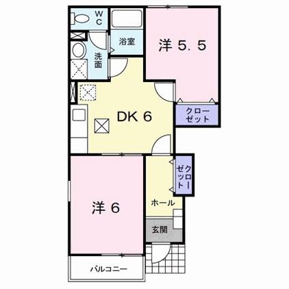 ソレアード中曽根Ｄ（101） 間取り図画像