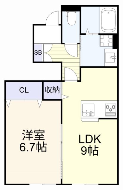 パストラル沼Ⅰ（102） 間取り図画像