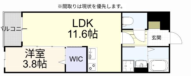 ＬＩＢＥＲＴＹ　ＴＡＨＡＲＡ（403） 間取り図画像
