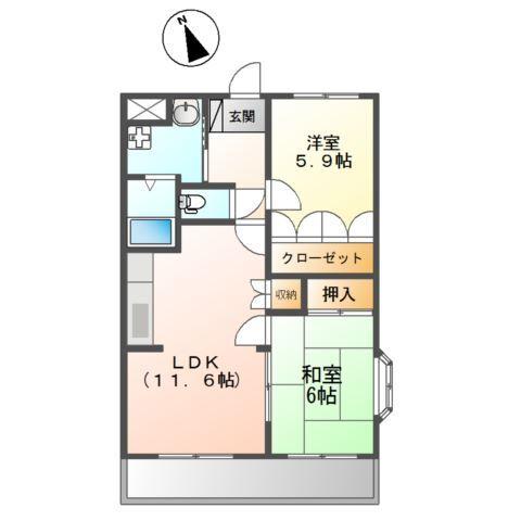 ロワイヤル小倉 間取り図画像