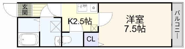 ロージュマンK&K（102） 間取り図画像